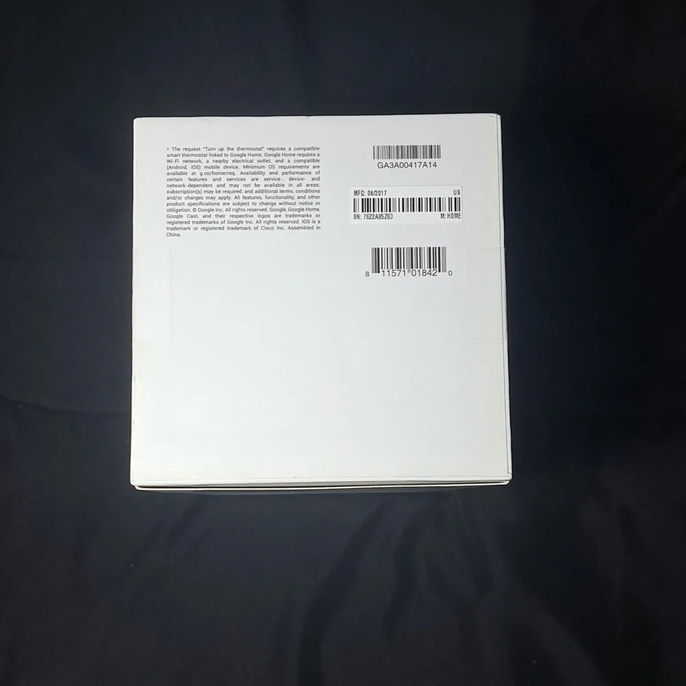 NIB Original Google Home Smart Speaker